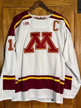 University of Minnesota Brock Faber Hockey Jersey